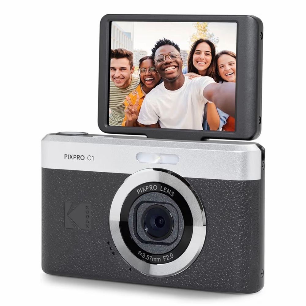 Kodak PIXPRO C1 Compact Camera in Black and Silver